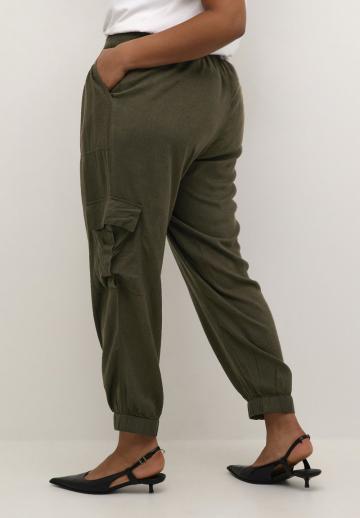 Брюки с накладными карманами