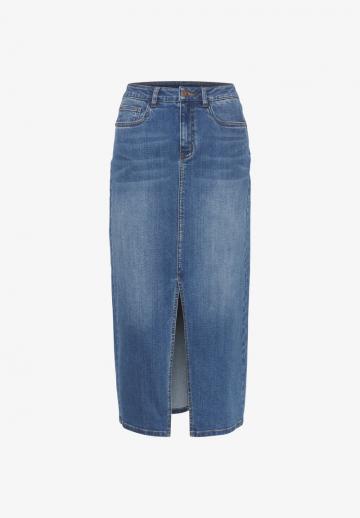 Юбка с накладными карманами