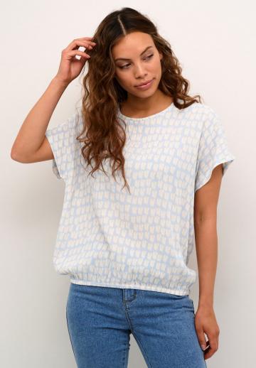 Атласная блузка