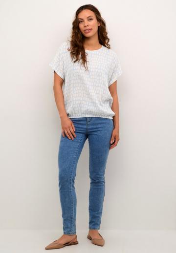 Атласная блузка