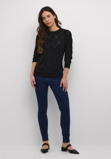 Пуловер с рукавом три четверти