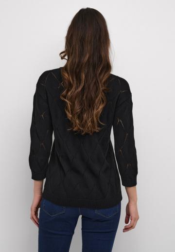 Пуловер с рукавом три четверти