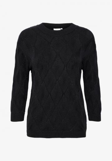 Пуловер с рукавом три четверти