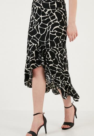 Юбка с воланами