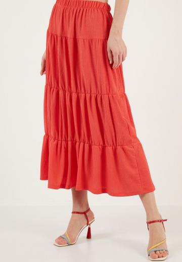 Юбка с воланами