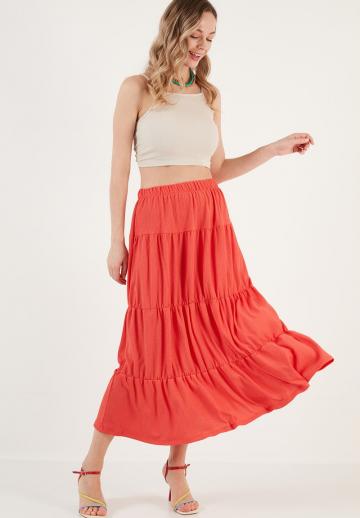 Юбка с воланами