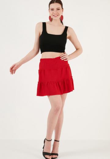 Юбка с воланами