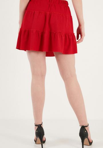Юбка с воланами