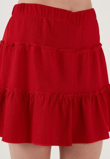 Юбка с воланами
