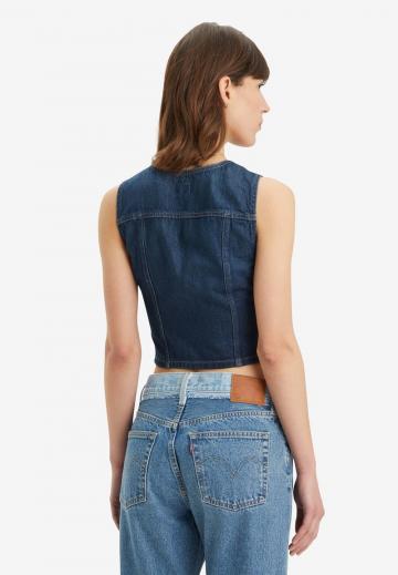 Джинсовая жилетка