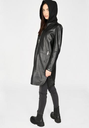 Кожаное пальто