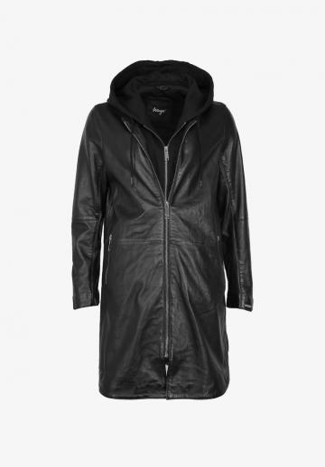 Кожаное пальто