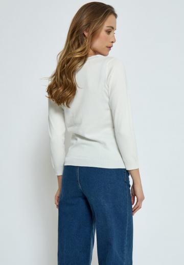 Пуловер с рукавом три четверти