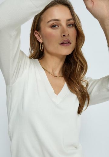 Пуловер с рукавом три четверти