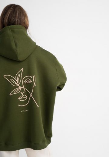 Пуловер с капюшоном