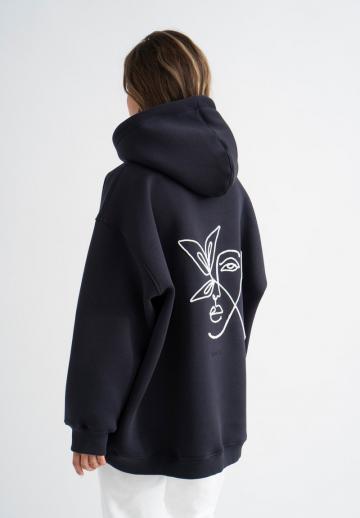 Пуловер с капюшоном