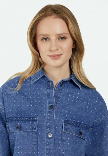 Джинсовая блузка