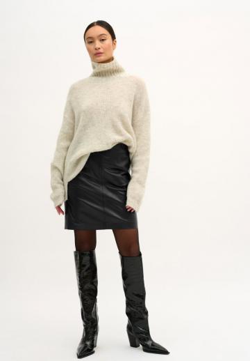 Кожаная юбка