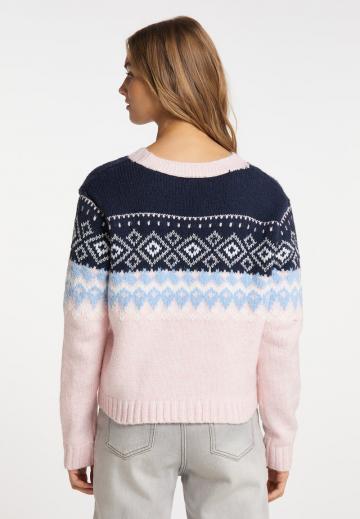 Жаккардовая вязаная кофта