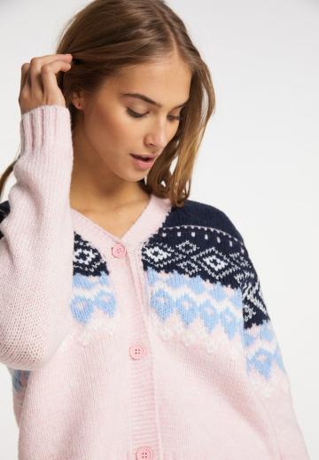 Жаккардовая вязаная кофта