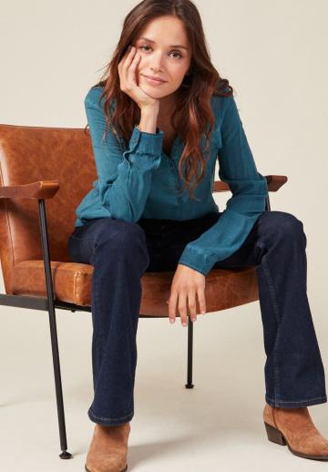 Джинсовая блузка