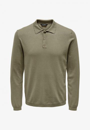 Поло с длинным рукавом