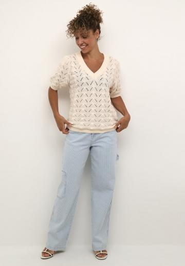 Пуловер с коротким рукавом