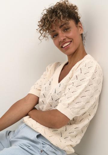 Пуловер с коротким рукавом