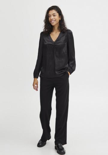 Атласная блузка