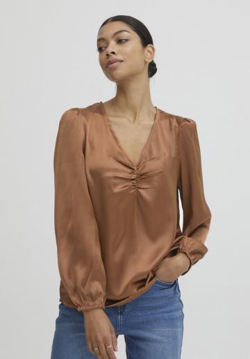Атласная блузка
