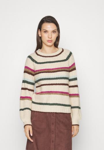 Пуловер в полоску