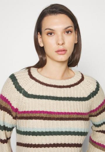 Пуловер в полоску