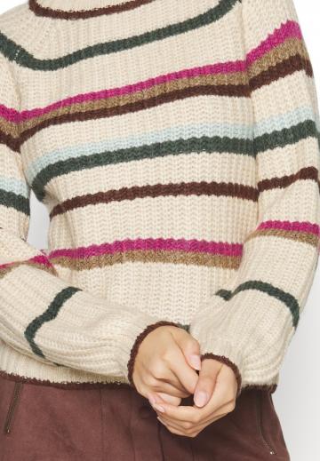 Пуловер в полоску