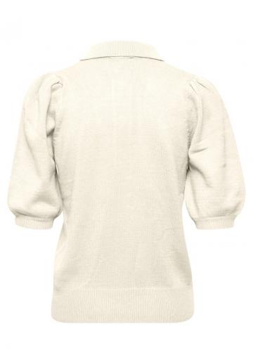 Пуловер с воротником поло