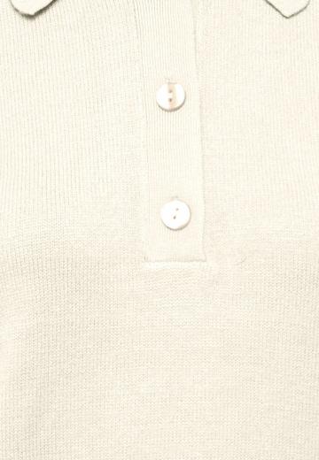 Пуловер с воротником поло