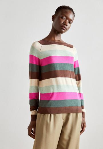 Пуловер в полоску