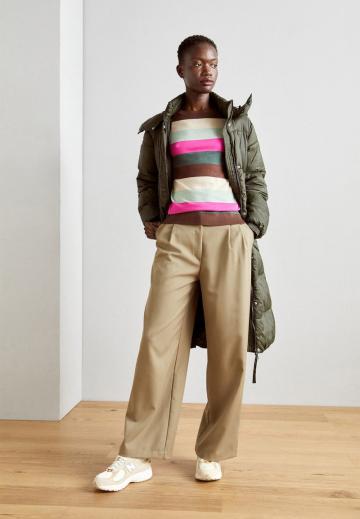 Пуловер в полоску