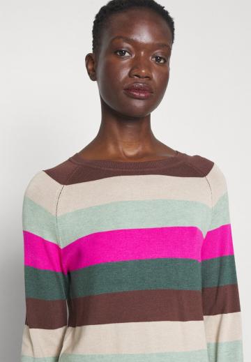Пуловер в полоску
