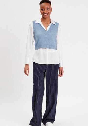 Атласная блузка