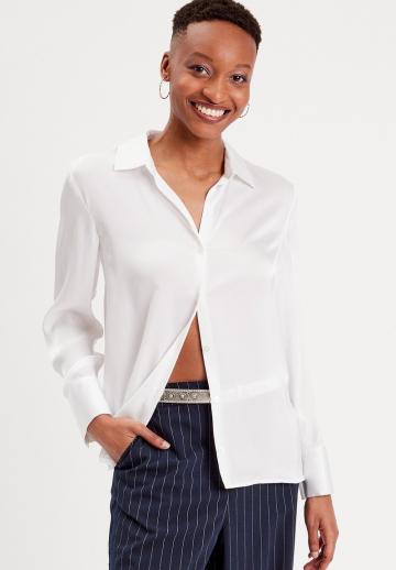 Атласная блузка