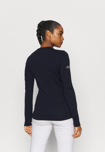 Пуловер с вырезом V