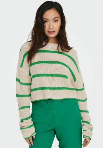 Пуловер в полоску