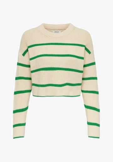 Пуловер в полоску