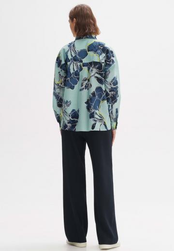 Атласная блузка