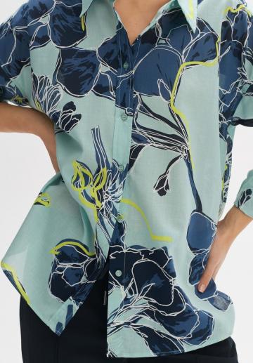 Атласная блузка