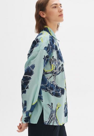 Атласная блузка