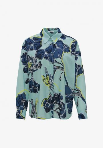 Атласная блузка