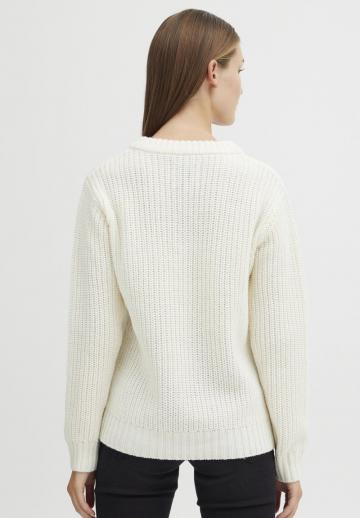 Пуловер с вырезом V