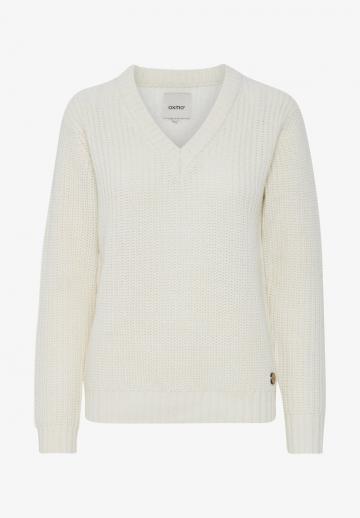 Пуловер с вырезом V