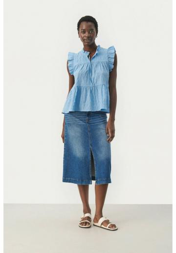 Джинсовая блузка